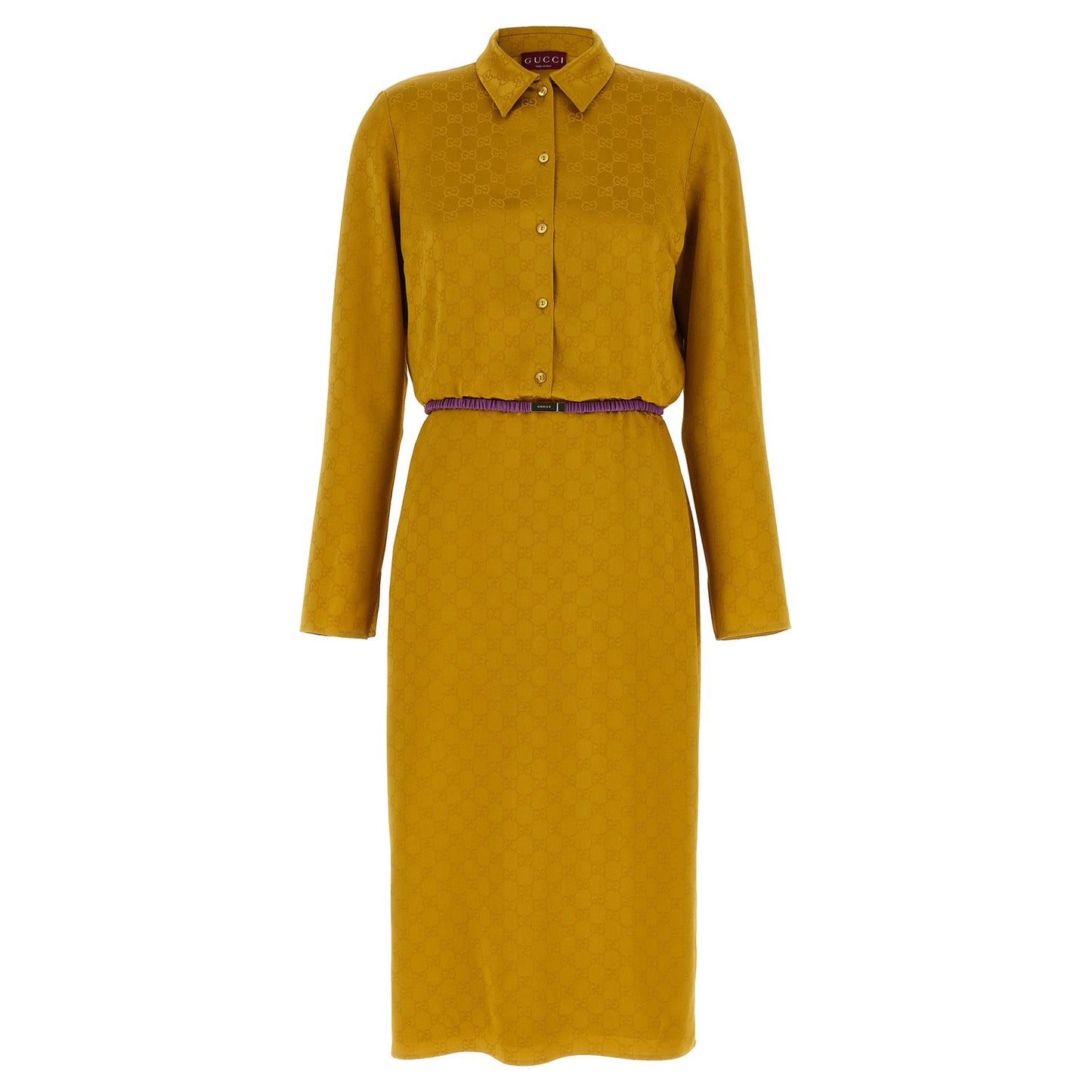 Gucci Bicolor Viscose Midi Dress