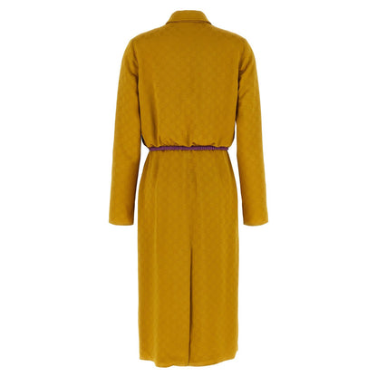 Gucci Bicolor Viscose Midi Dress