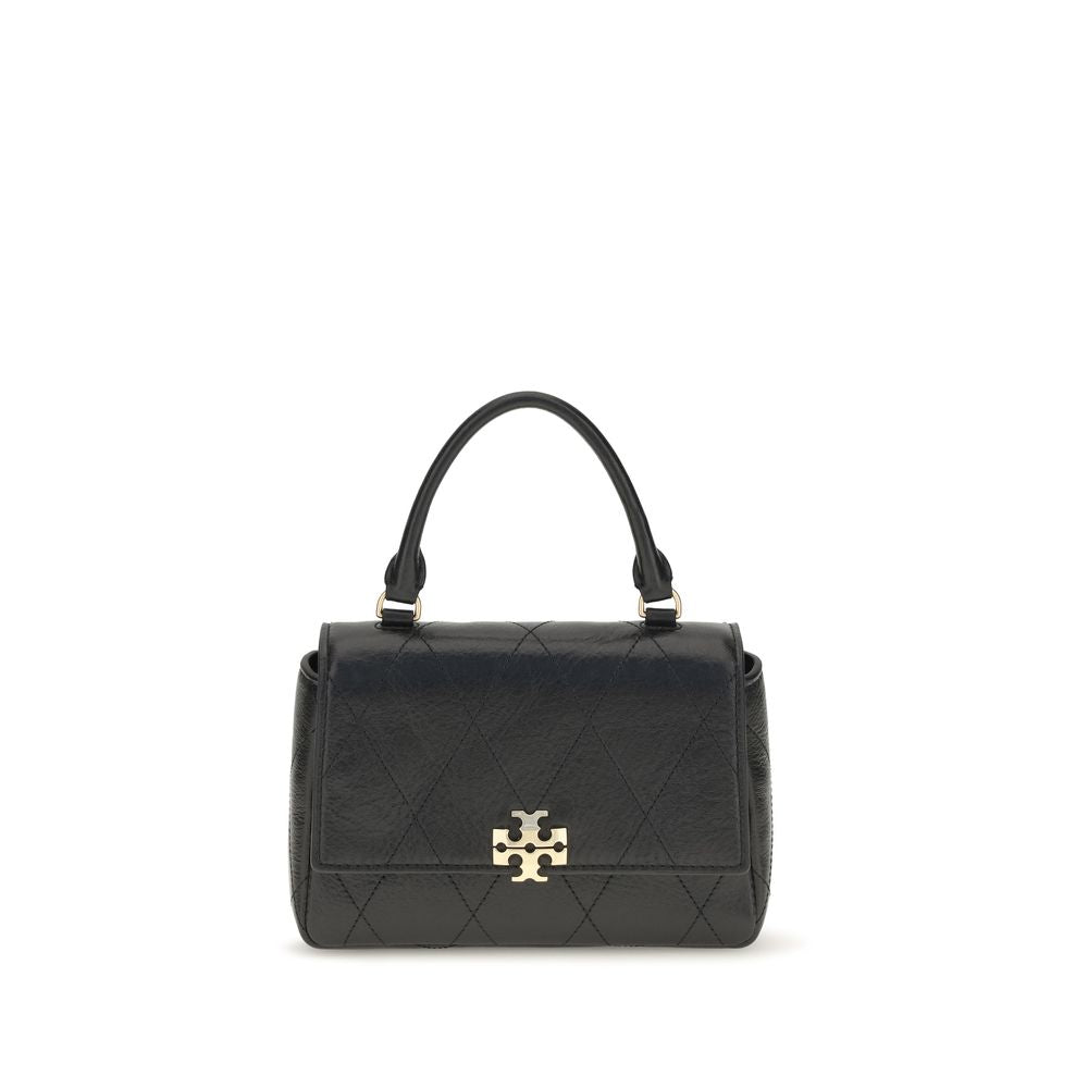 Tory Burch Black Calf Leather Bos Taurus Handbag
