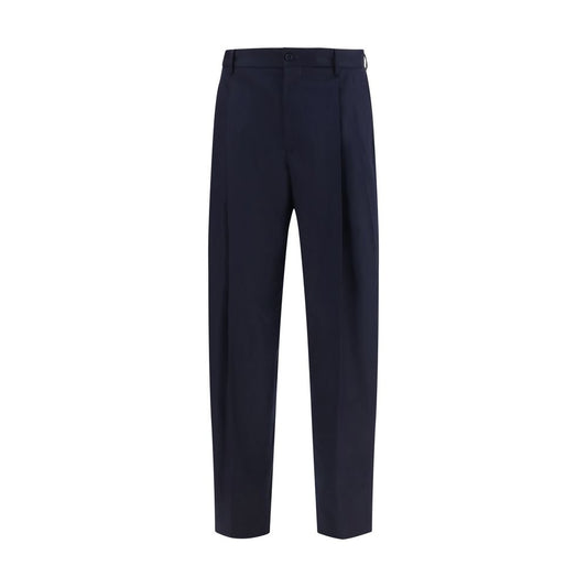 Dolce & Gabbana Blue Wool Oves Aries Dress Pants