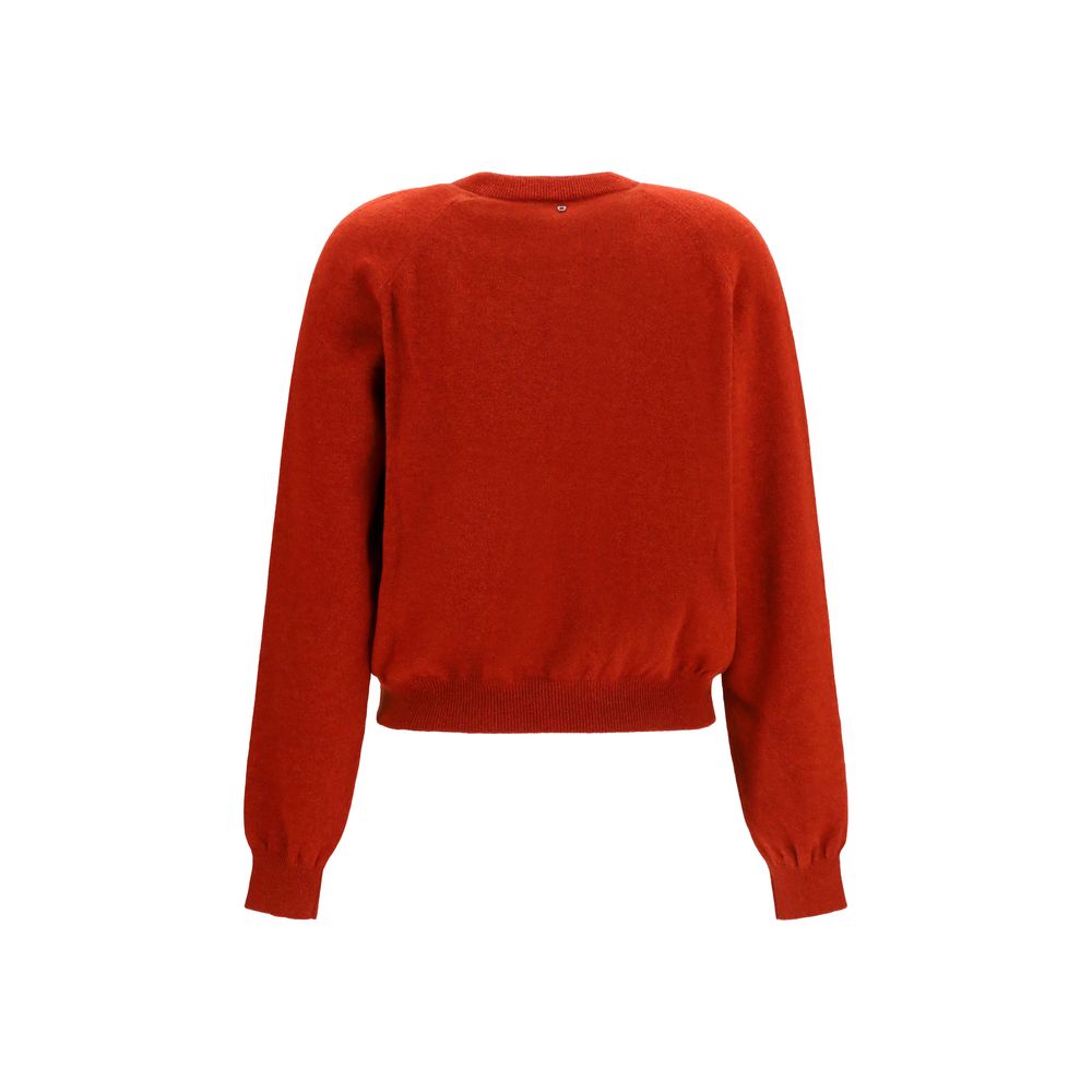 Ferragamo Red Wool Oves Aries Sweatshirt