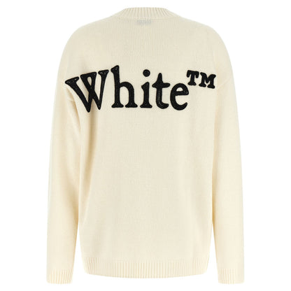 Off-White Bicolor Wool Cardigan