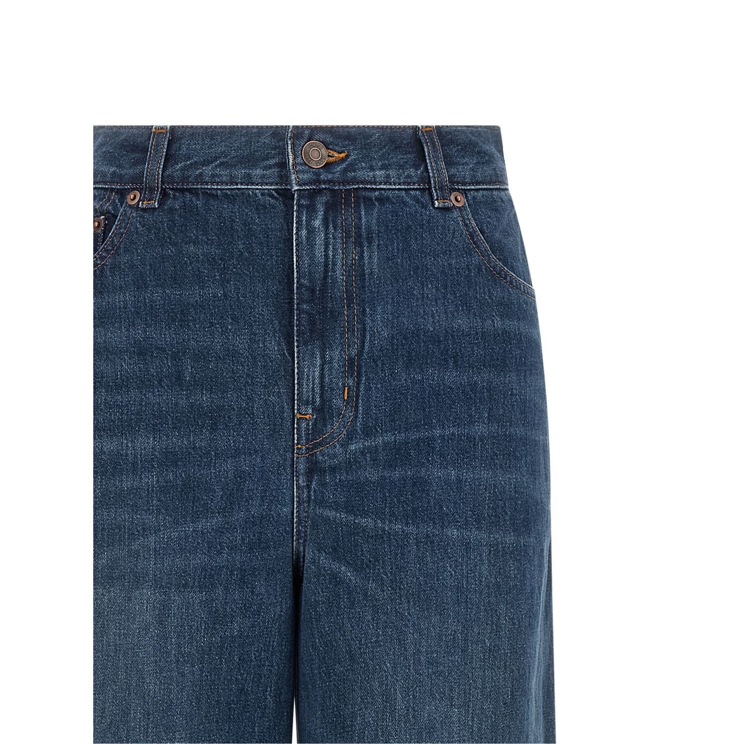 Chloé Blue Cotton Jeans Denim