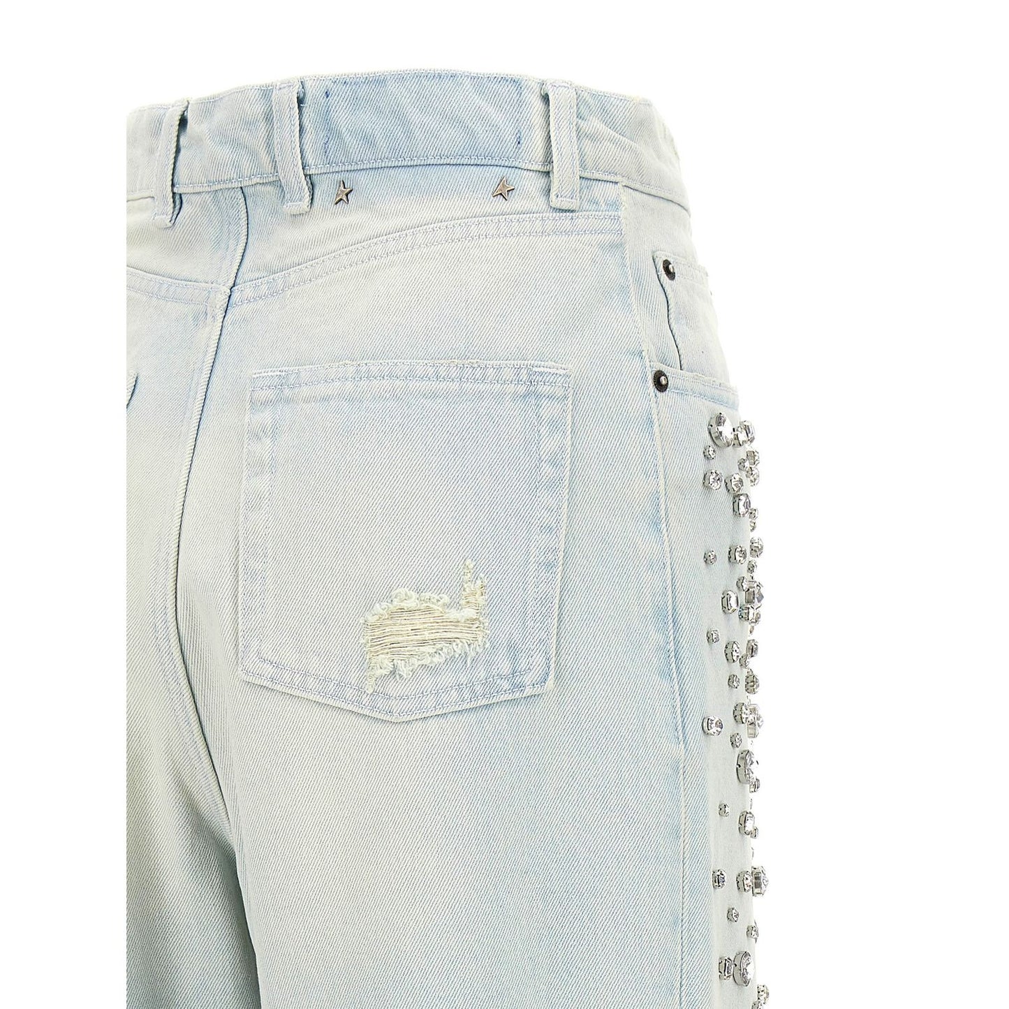 Golden Goose Blue Cotton Jeans Denim