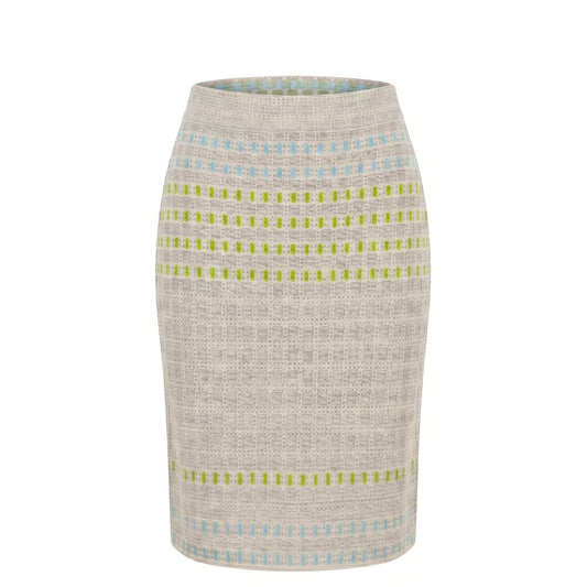 Malo Grey Silk Women Skirt