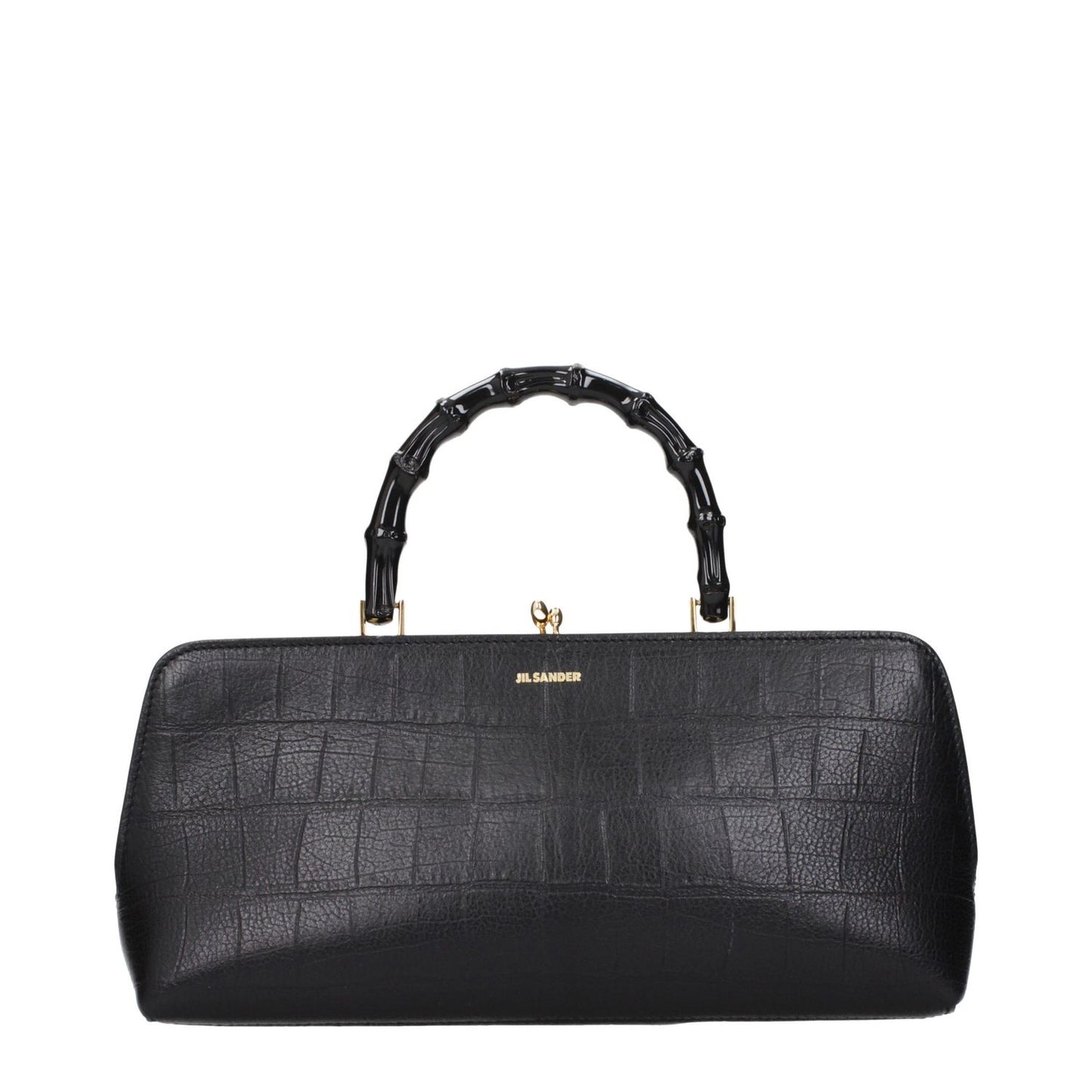 Jil Sander Black Leather Handbag
