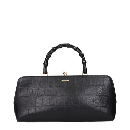 Jil Sander Black Leather Handbag