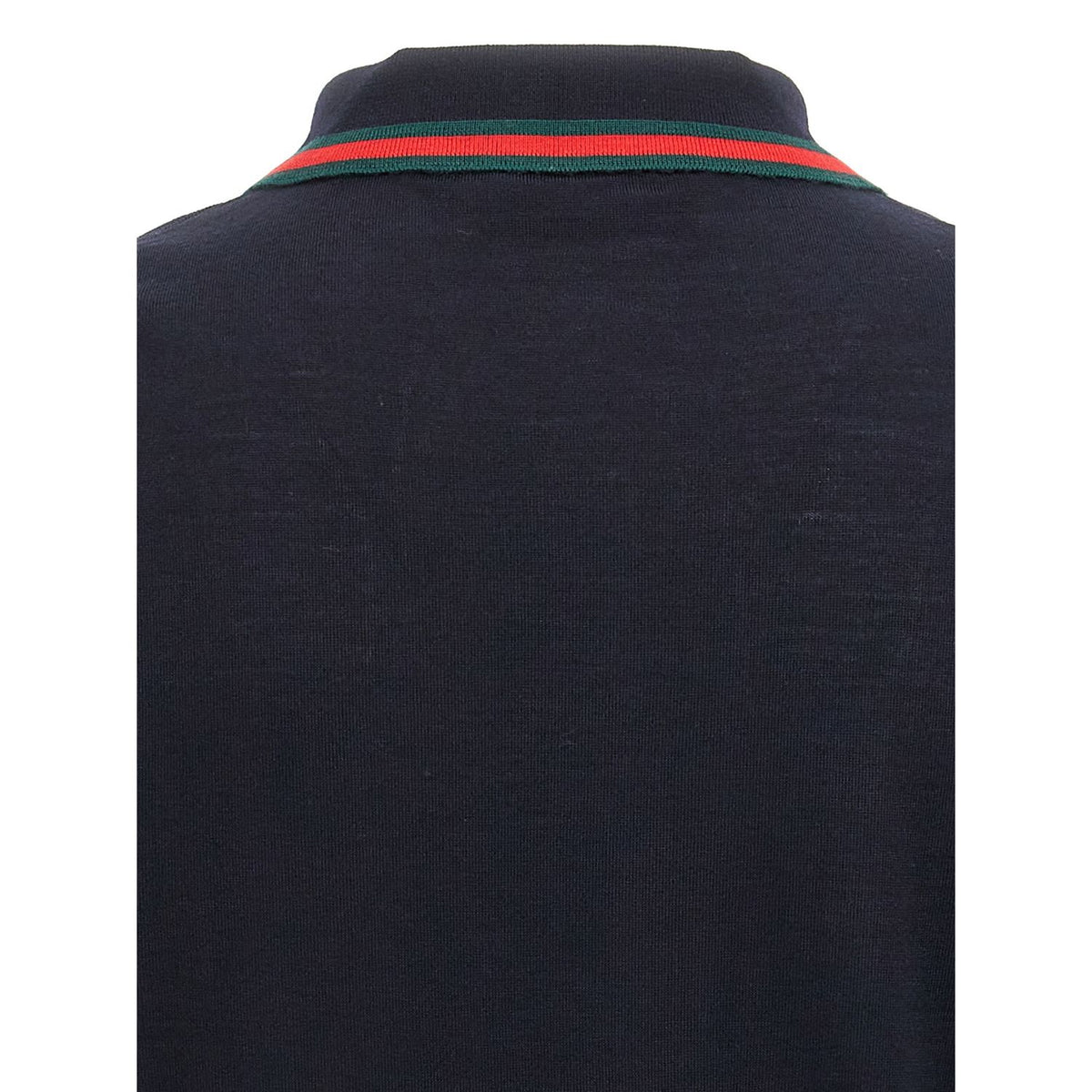 Gucci Blue Wool Polo Shirt