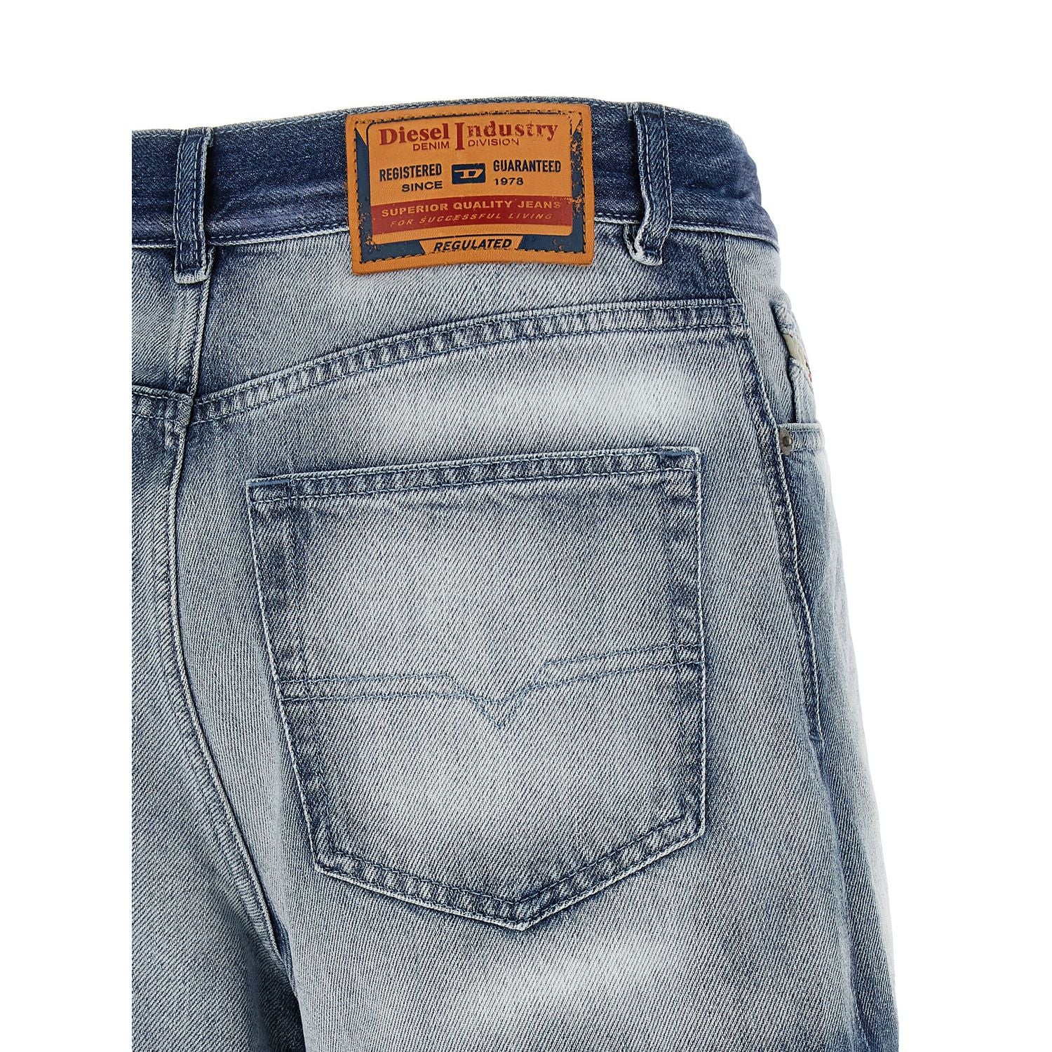 Diesel Blue Cotton Bermuda Shorts