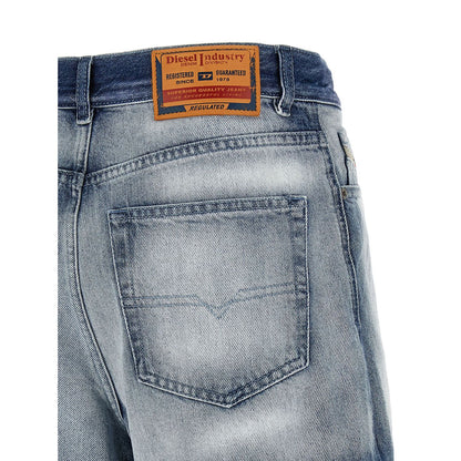 Diesel Blue Cotton Bermuda Shorts