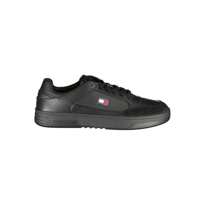 Tommy Hilfiger Black Polyurethane Men's Sneaker