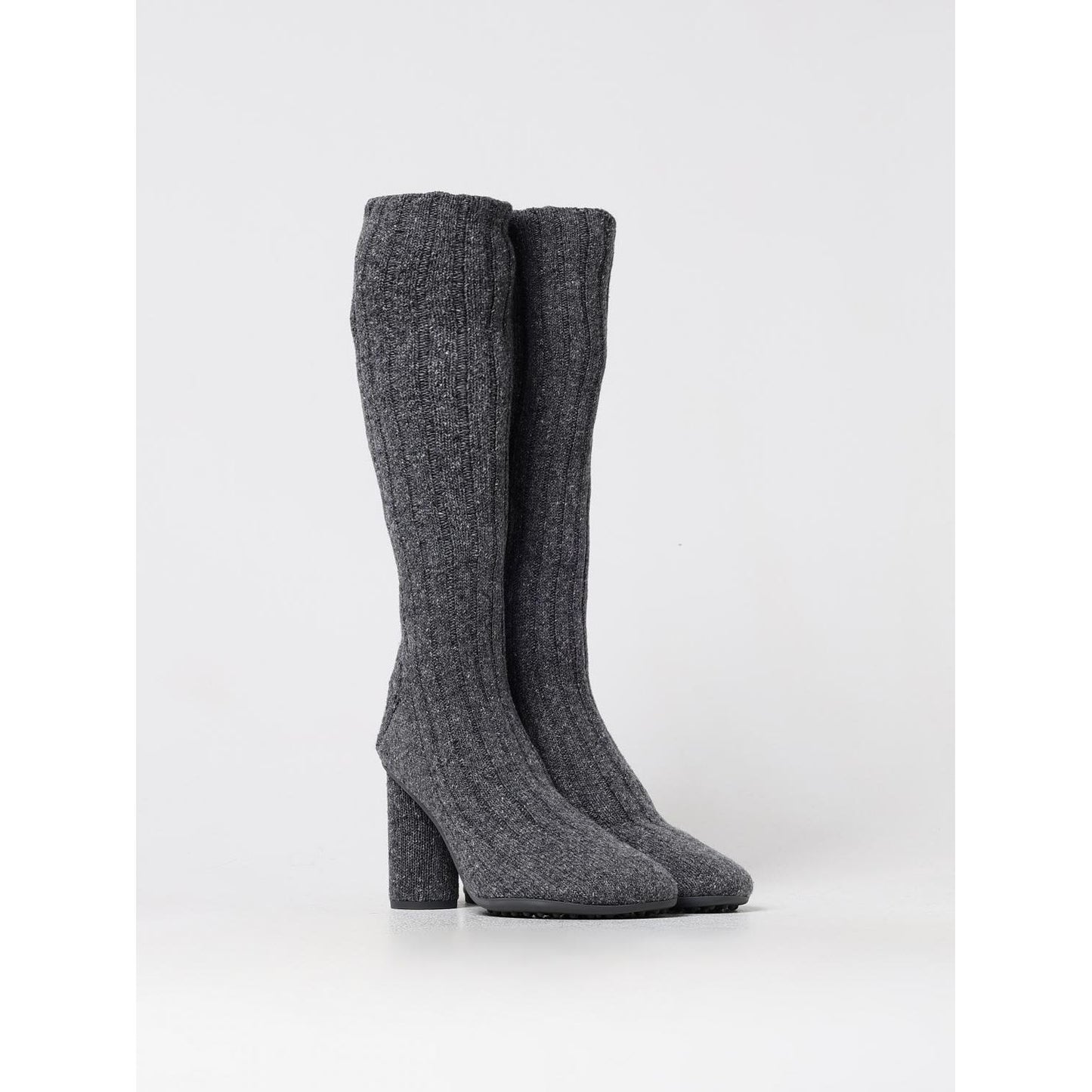 Bottega Veneta Gray Wool Over The Knee