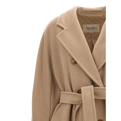 Max Mara Beige Virgin Wool Coat