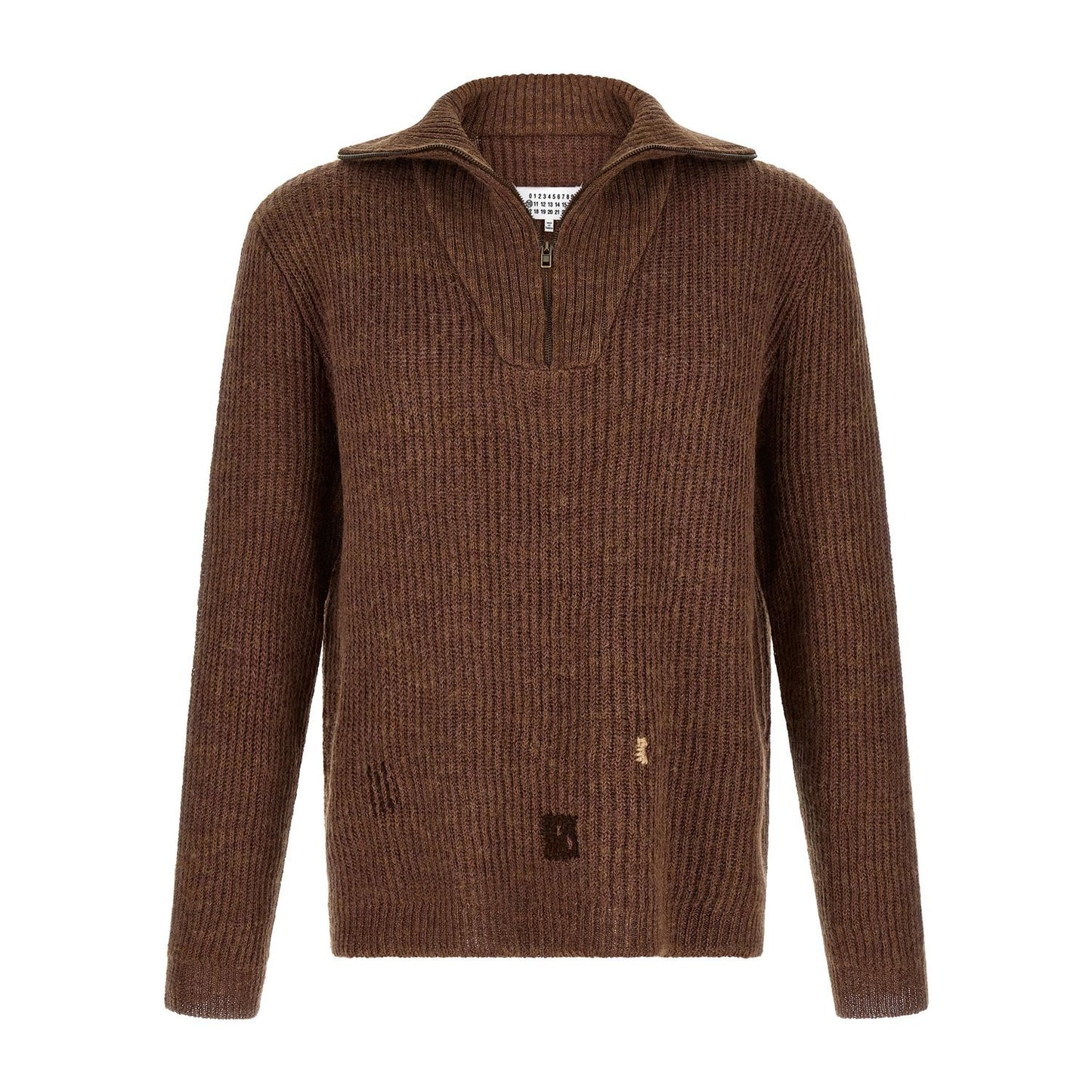Maison Margiela Brown Linen Cardigan