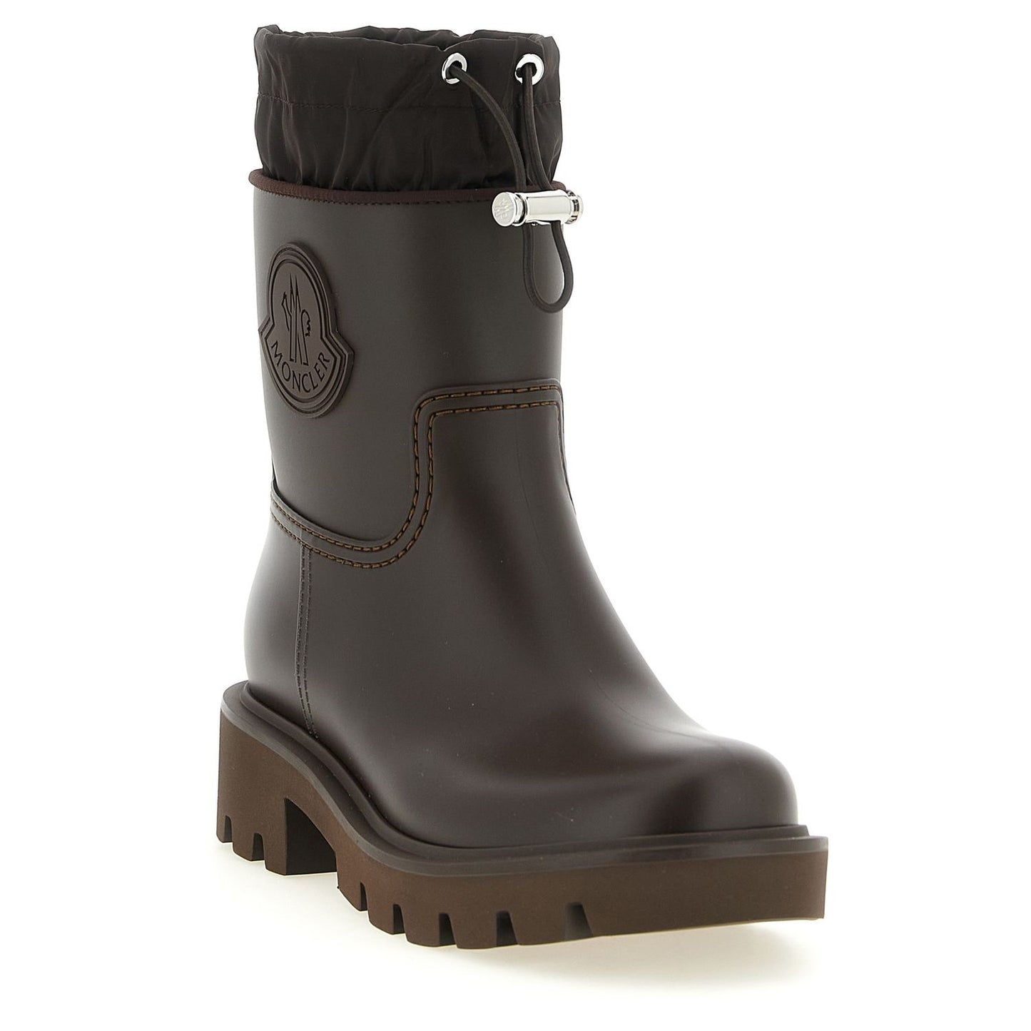 Moncler Brown Pvc Ankle Boots