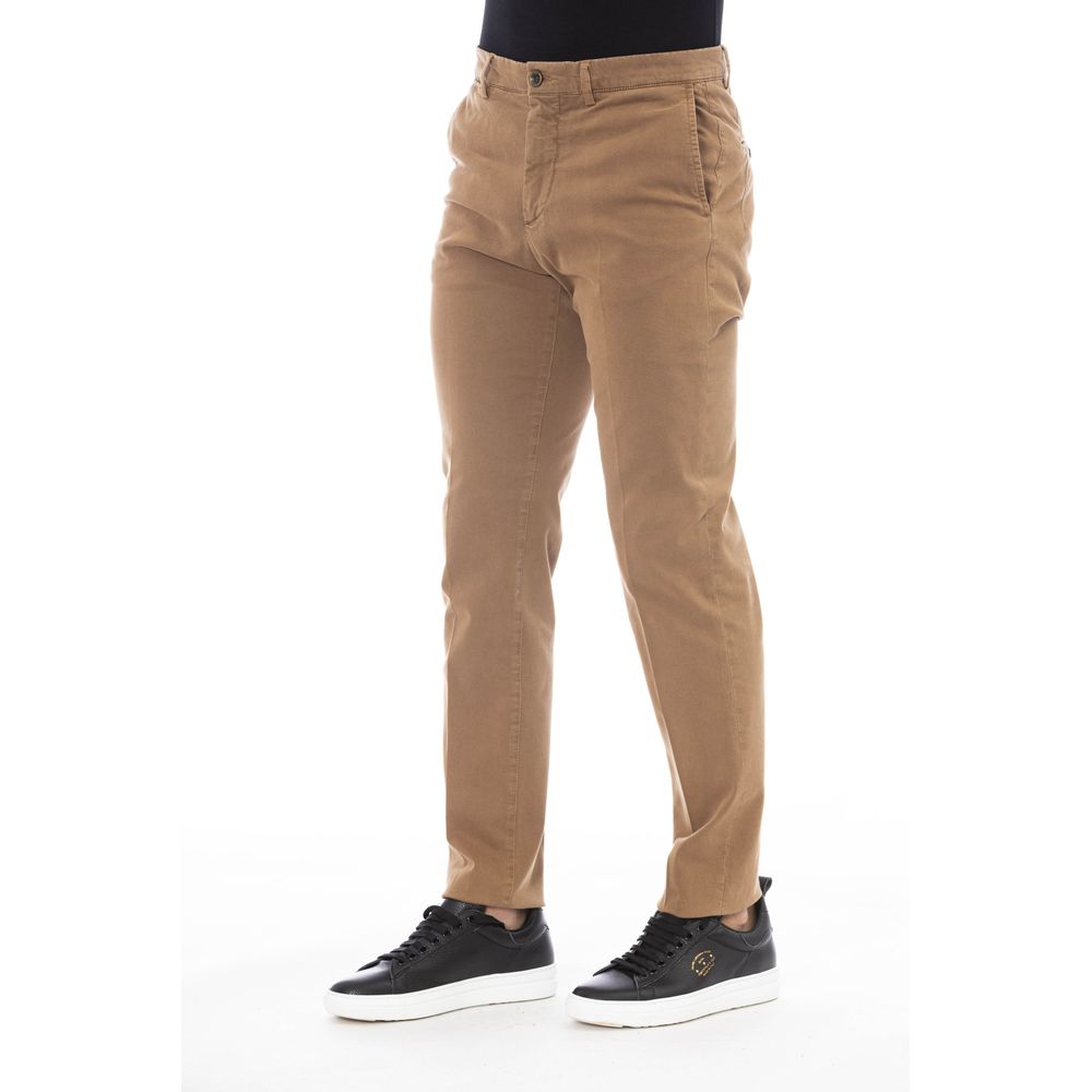 Peserico Beige Cotton Men Pants