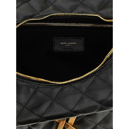 Saint Laurent Black Lamb Leather Shoulder Bag