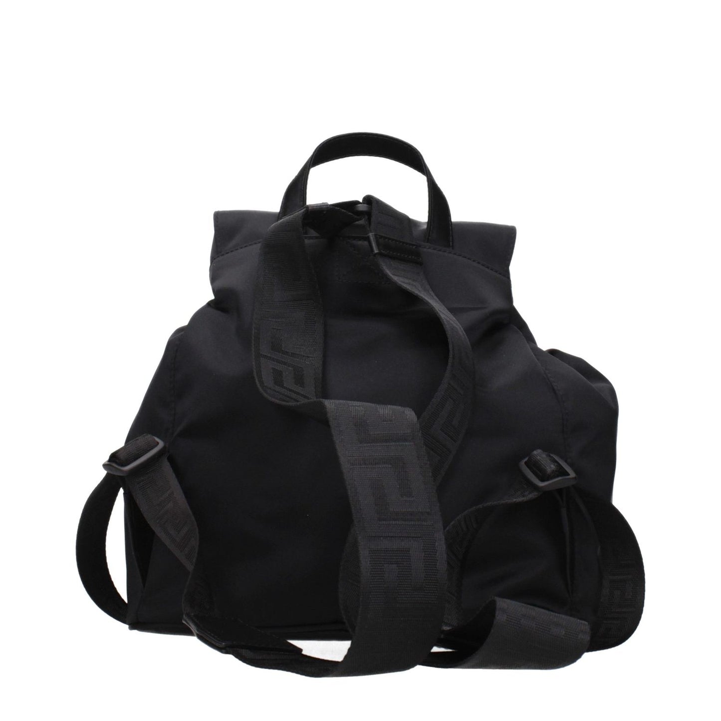 Versace Black Fabric Backpack