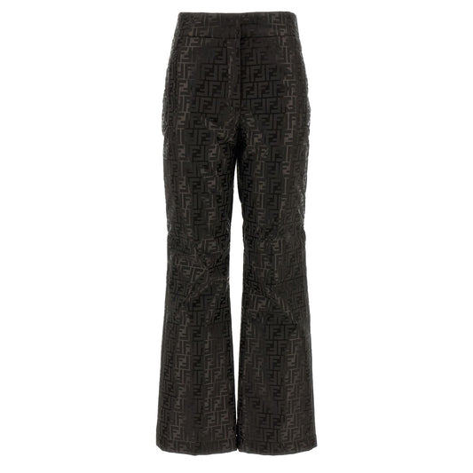 Fendi Brown Cotton Athletic Pants