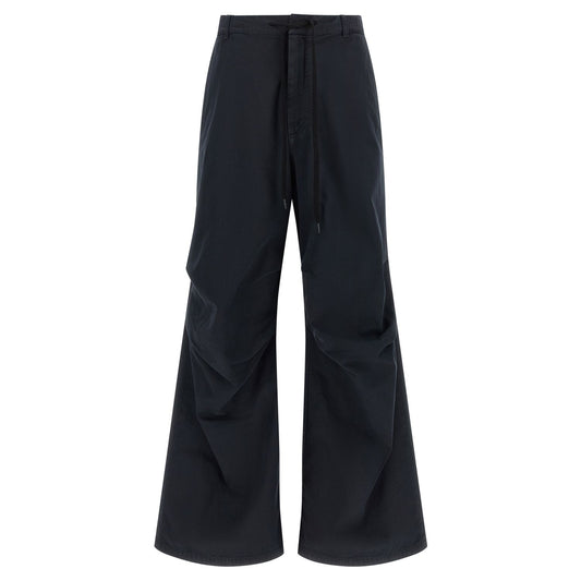 MM6 Maison Margiela Blue Cotton Casual Pants