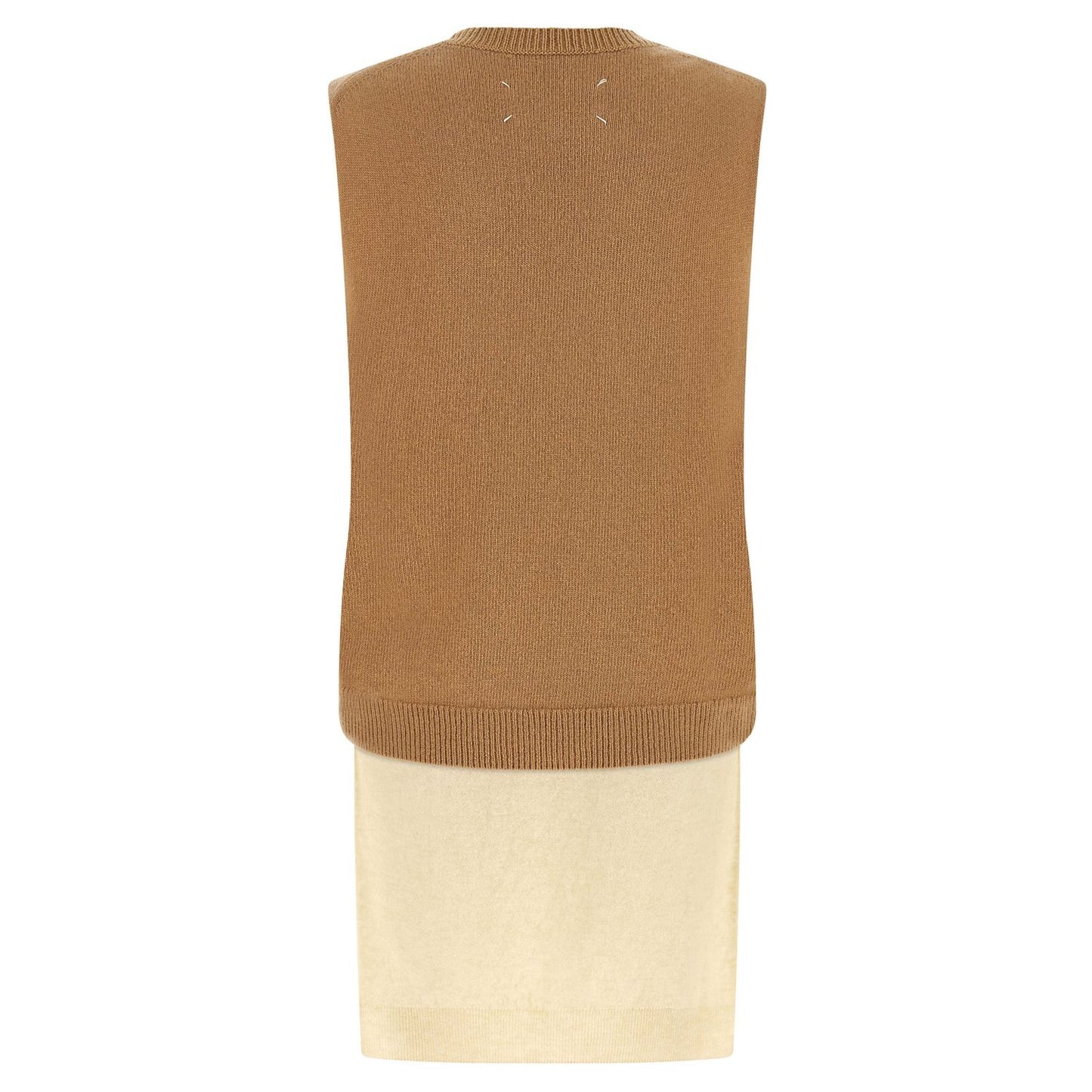 Maison Margiela Beige Virgin Wool Sleeveless Jacket