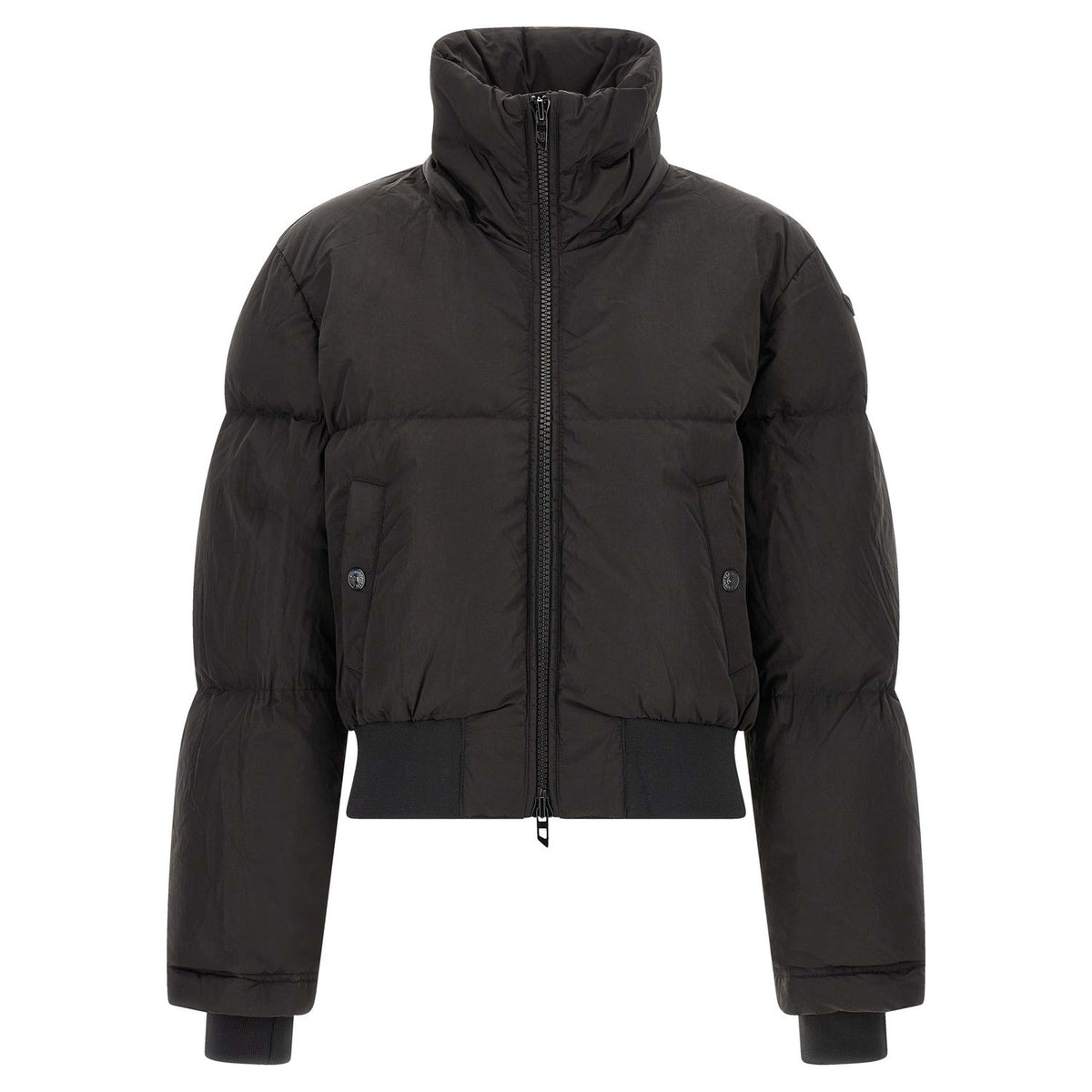 Diesel Black Polyamide Full-Length Jacket