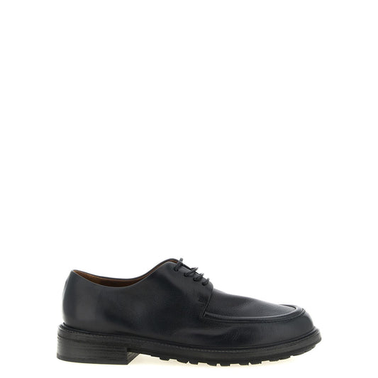 Marsell Black Calfskin Oxfords And Derbies