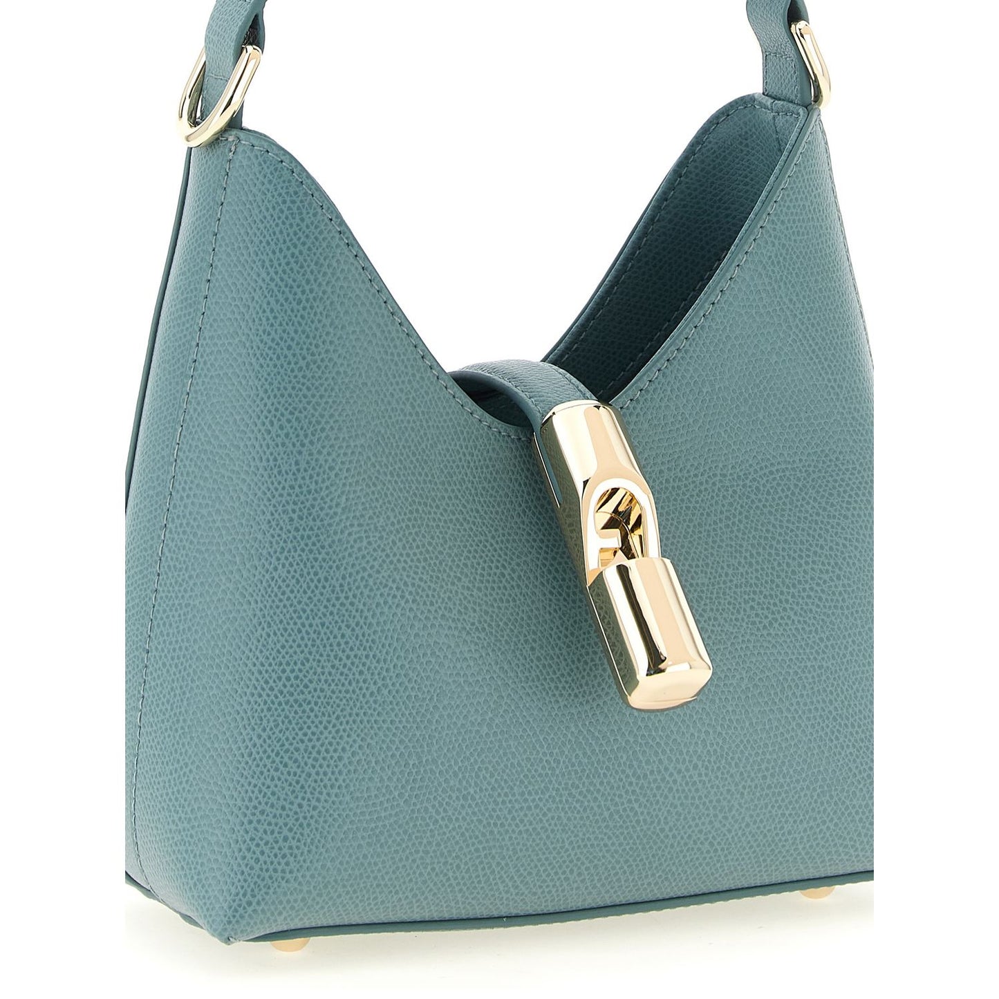 Furla Blue Calfskin Handbag