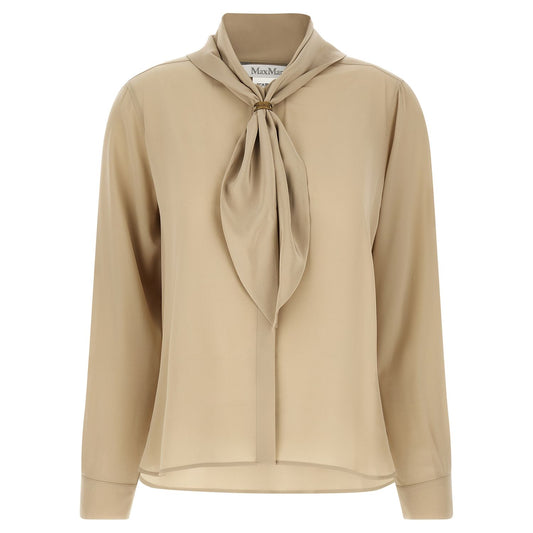 Max Mara Beige Silk Blouse