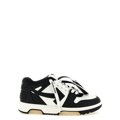 Off-White Bicolor Calfskin Low Top Sneakers