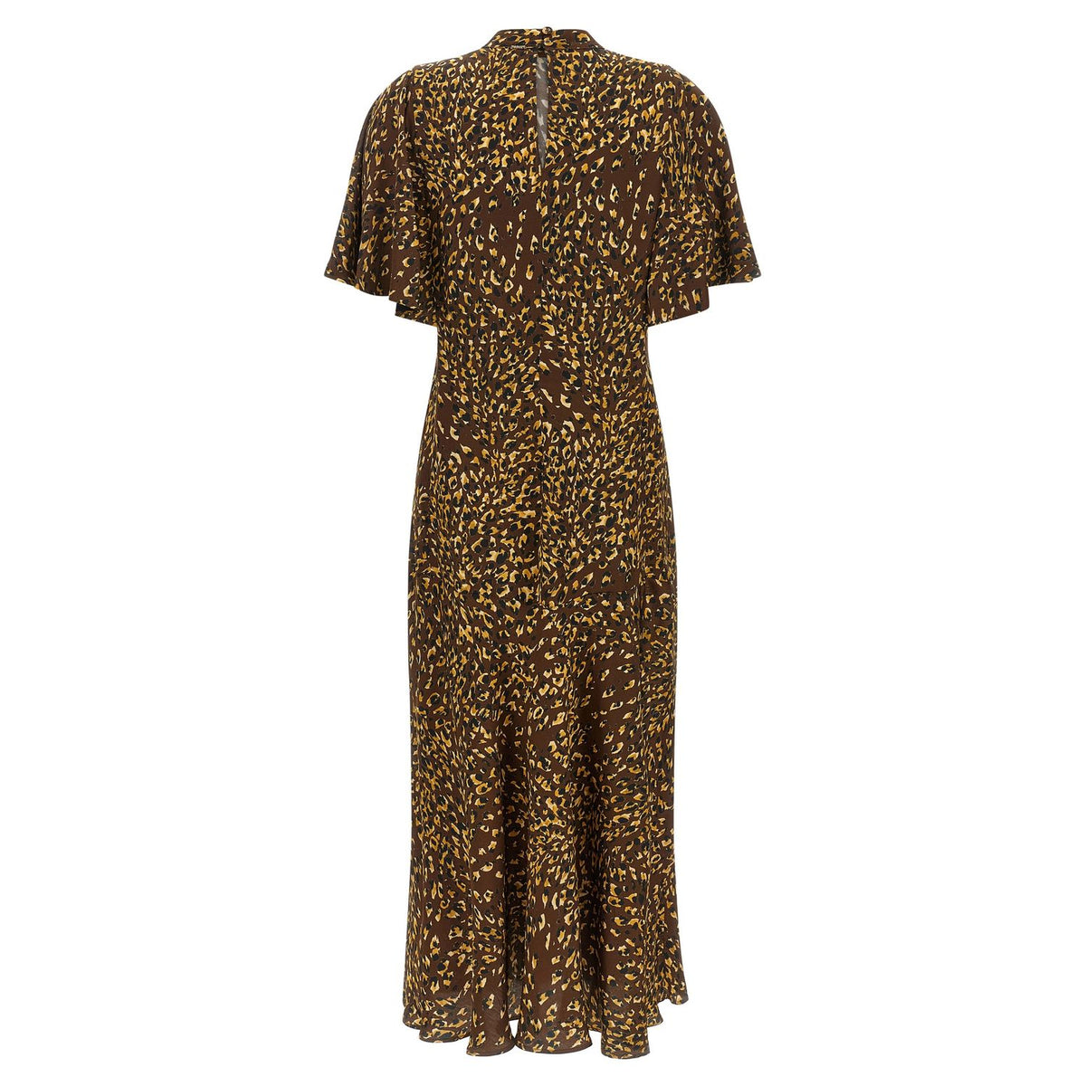 Twinset Brown Viscose Long Dress