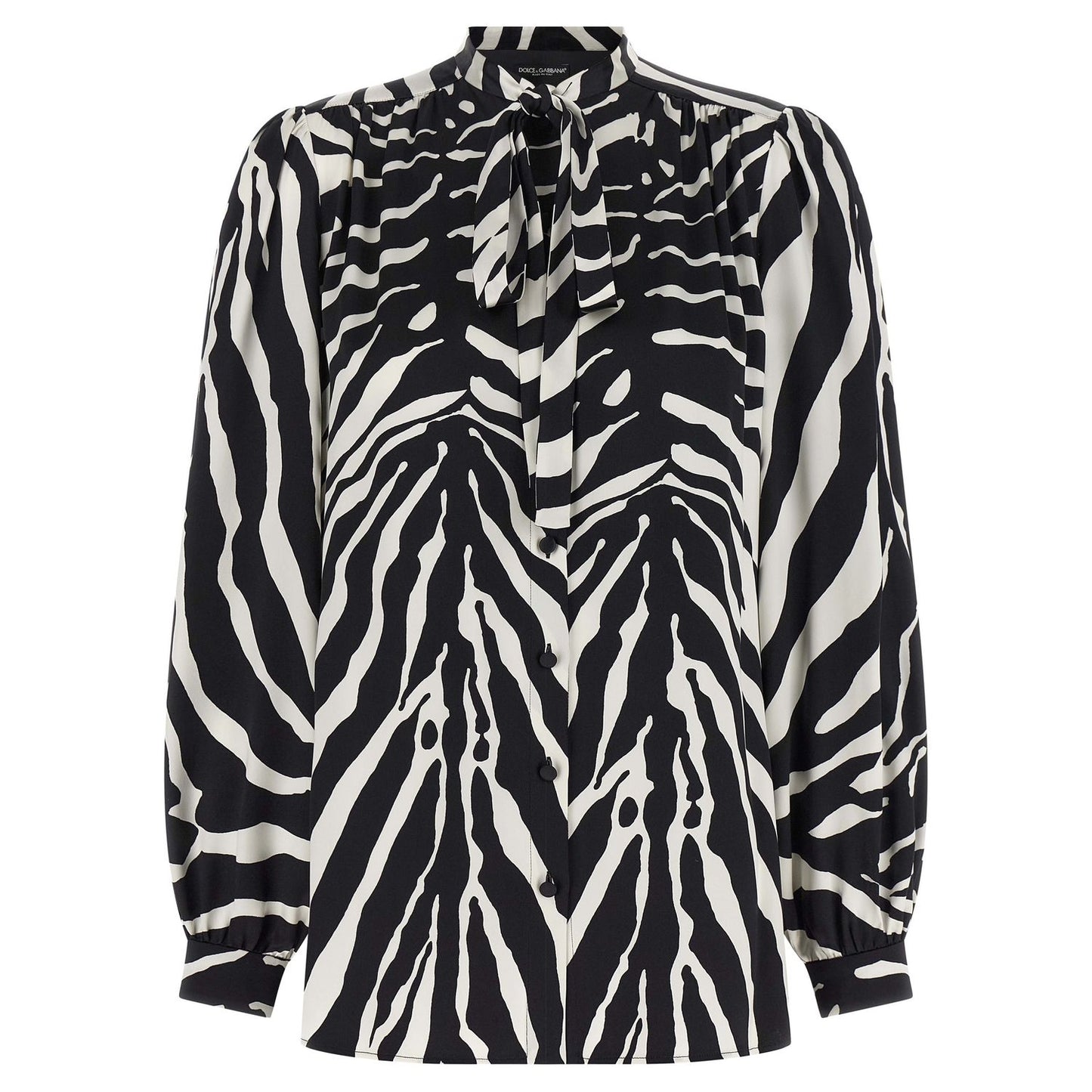 Dolce & Gabbana Bicolor Silk Blouse