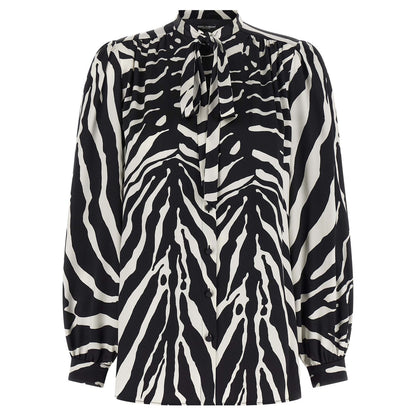 Dolce & Gabbana Bicolor Silk Blouse