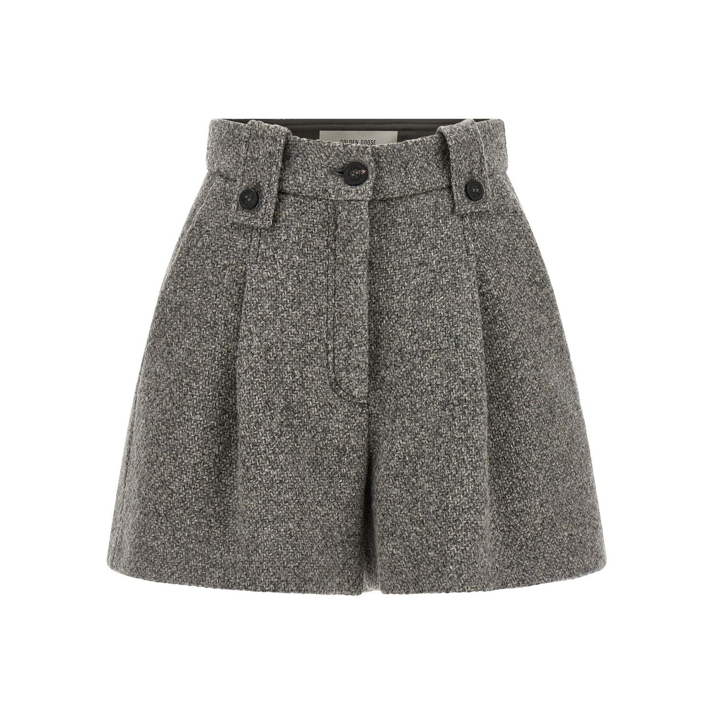 Golden Goose Gray Virgin Wool Bermuda Shorts