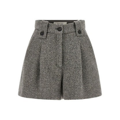 Golden Goose Gray Virgin Wool Bermuda Shorts
