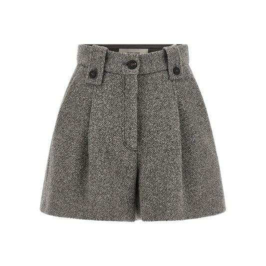 Golden Goose Gray Virgin Wool Bermuda Shorts