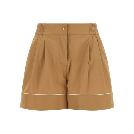 Moncler Beige Nylon Bermuda Shorts