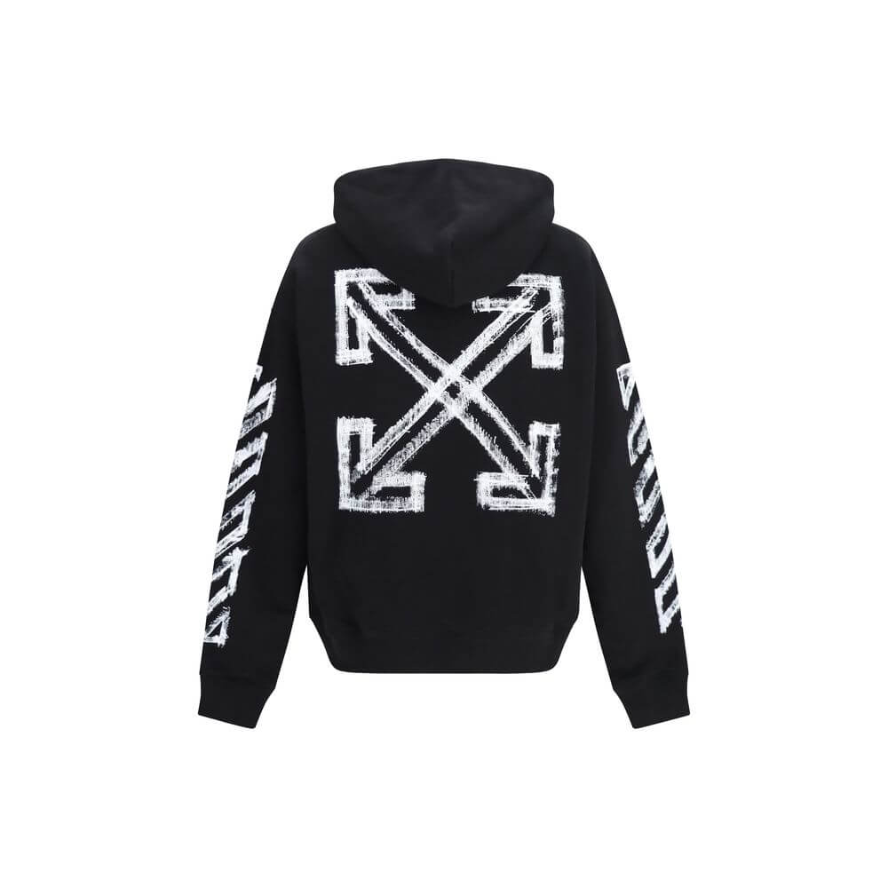 Off-White Black Cotton Sweatshirt
