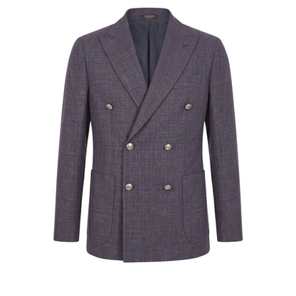 Peserico Blue Wool Men's Jacket