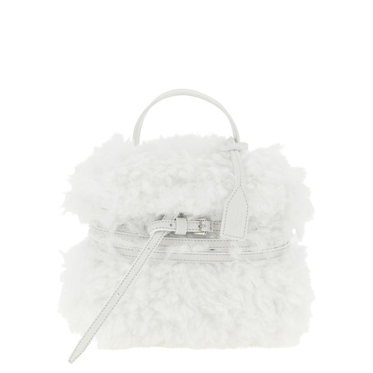 Moschino White Leather Handbag