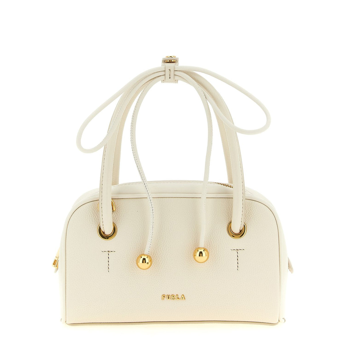 Furla White Calfskin Handbag