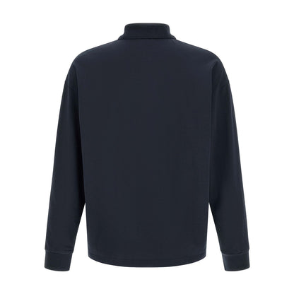 A.P.C. Blue Cotton Polo Shirt