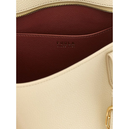 Furla White Calfskin Tote Bag