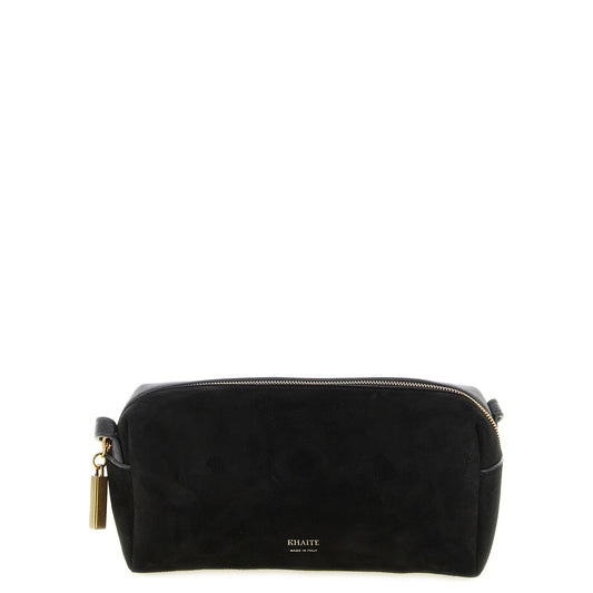 Khaite Black Calfskin Crossbody Bag
