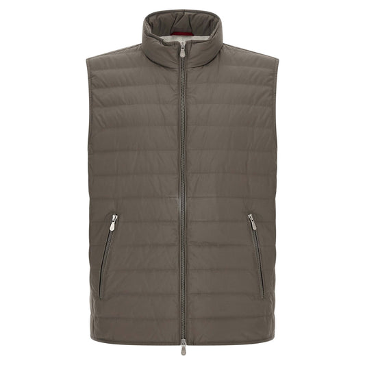 Brunello Cucinelli Bicolor Polyester Sleeveless Jacket