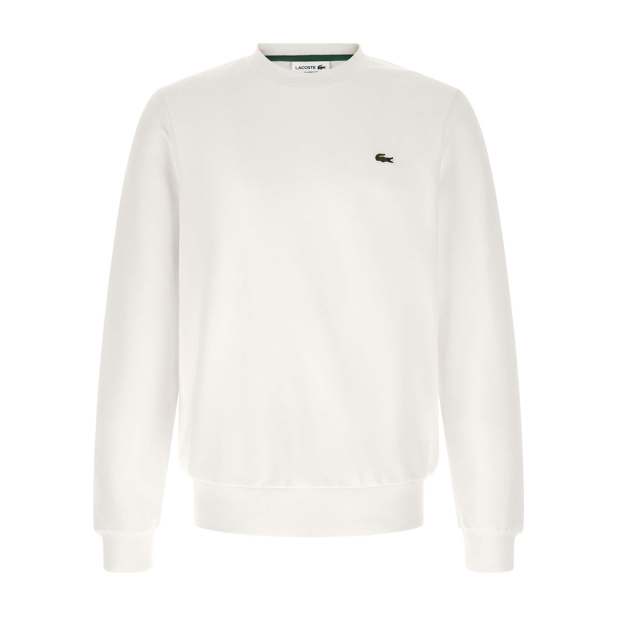 Lacoste White Cotton Sweatshirt