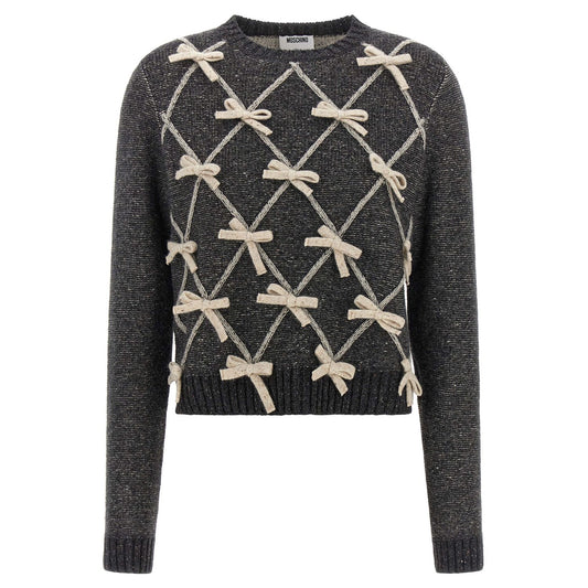Moschino Gray Wool Cardigan