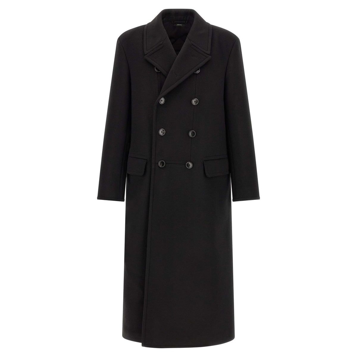 Tom Ford Black Virgin Wool Coat