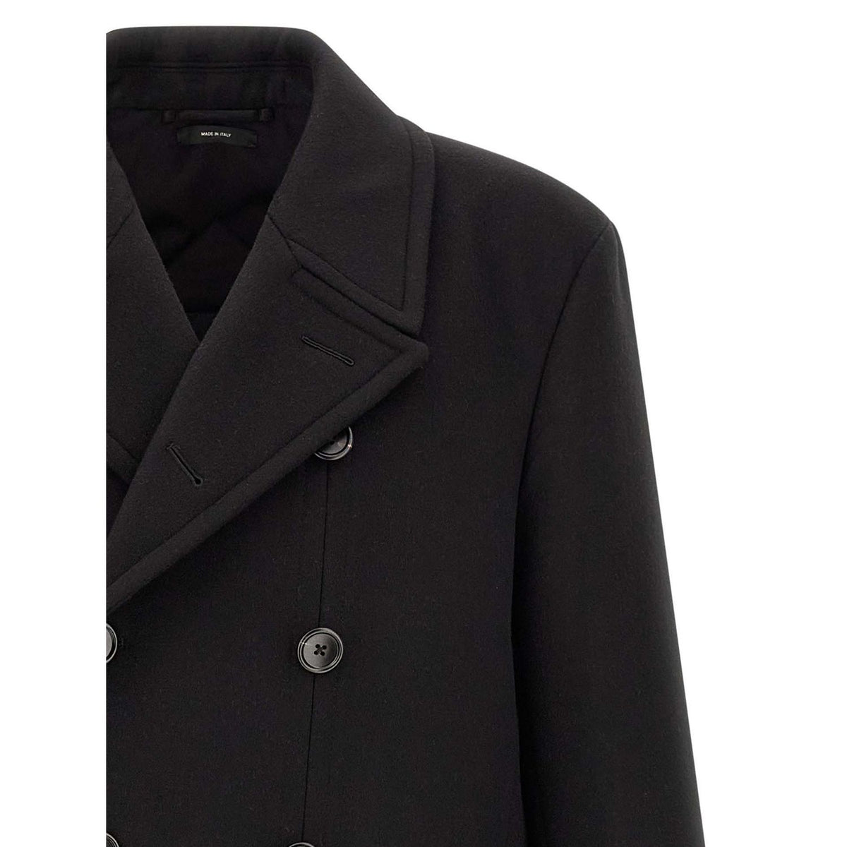 Tom Ford Black Virgin Wool Coat