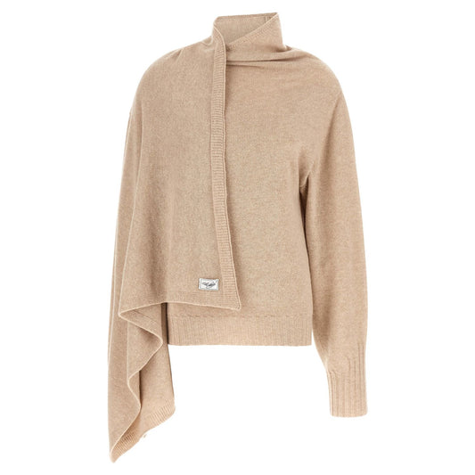 The Attico Beige Cashmere Cardigan